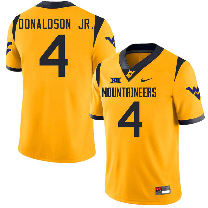 CJ Donaldson Jr. WVU Jersey,West Virginia Mountaineers #4 CJ Donaldson Jr. Jersey Youth College-Gold